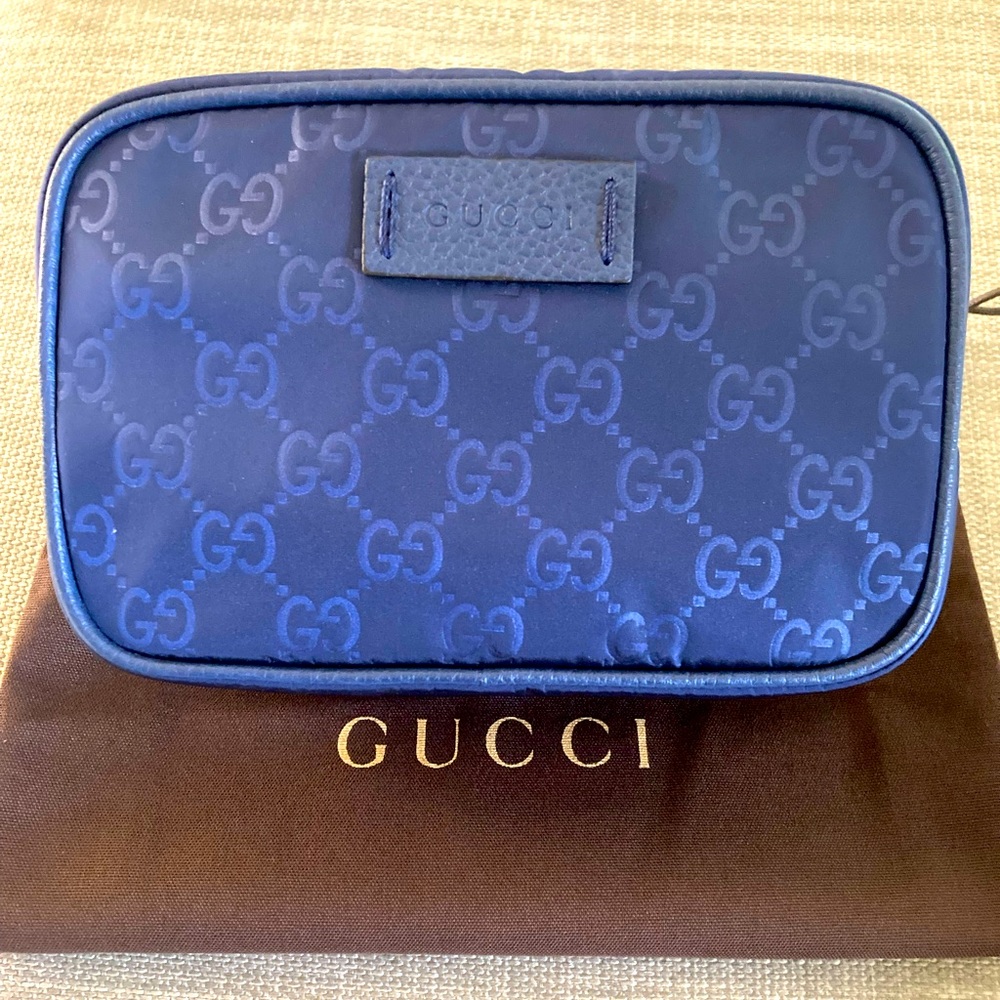 Gucci nylon cosmetic bag